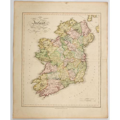 Old map image download for Ancient and Modern Ireland.