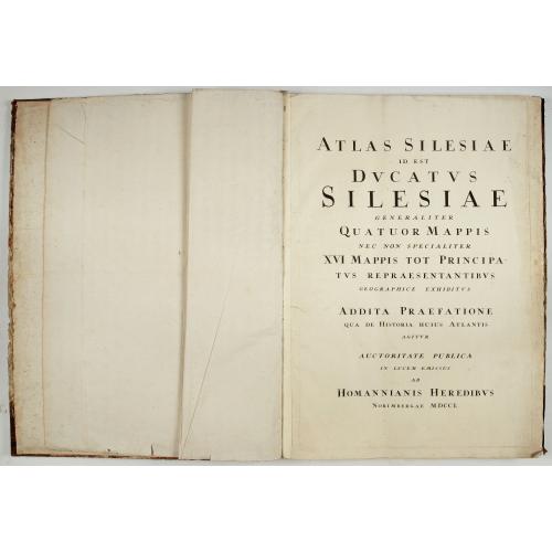 Old map image download for Atlas Silesiae Id Est Ducatus Silesiae Generaliter Quatuor Mappis…