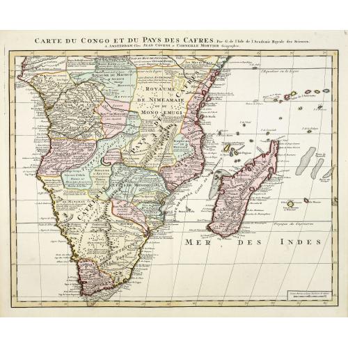 Old map image download for Carte du Congo et du Pays des Cafres. . .