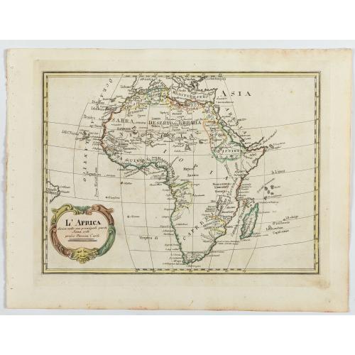 Old map image download for L'Africa divisa nelle sue principali parti…