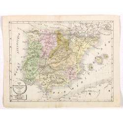 Carte de l'Espagne et du Portugal dréssée pour l'usage des Collèges 1822.