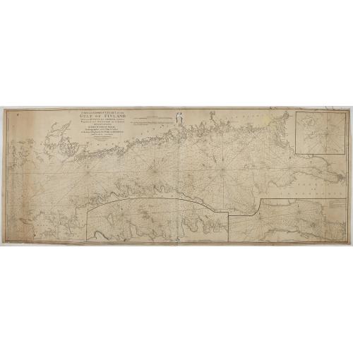 Old map image download for New and correct chart of the Gulf of Finland from the Russian and Swedish surveys Regulated and Ascertained by celestial observations. . .