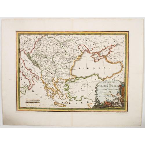 Old map image download for L'Ungheria e la Turchia Europea. . .