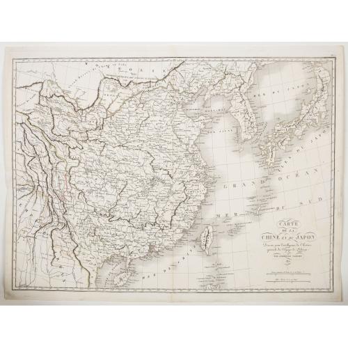 Old map image download for Carte de la Chine et du Japon..