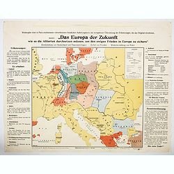 [2 maps] Das Europa der Zukunft... / Das heutige Europa…[The Europe of the Future / The Europe of Today]