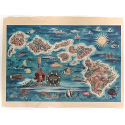 The Dole Map of the Hawaiian Islands.