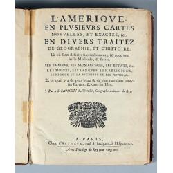 L'Amerique, en plusieurs cartes nouvelles, et exactes, &c. En divers traitez de geographie, et d'histoire. Là où sont descrits succinctement, & avec une belle Methode, & facile.