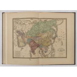 Atlas de Géographie Physique, Politique, Ancienne et Moderne contenant les cartes générales et particulières toutes les parties du Monde.