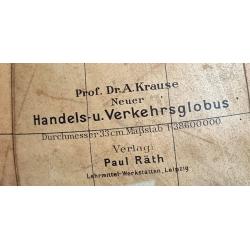 Prof. Dr. A. Krause, Neuer Handels- u. Verkehrsglobus, Verlag Paul Räth.