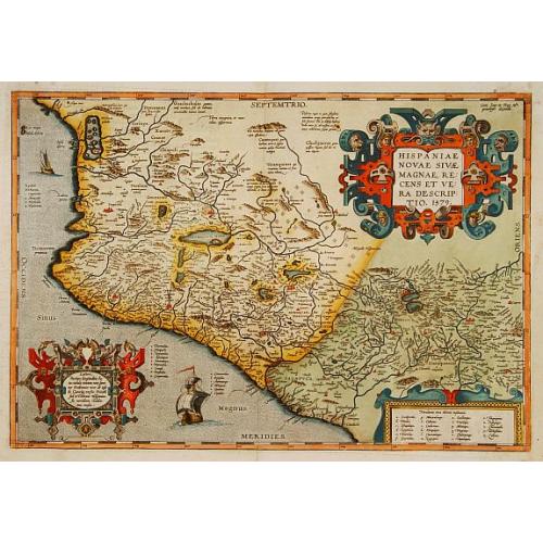 Old map image download for Hispaniae Novae sive magnae,..