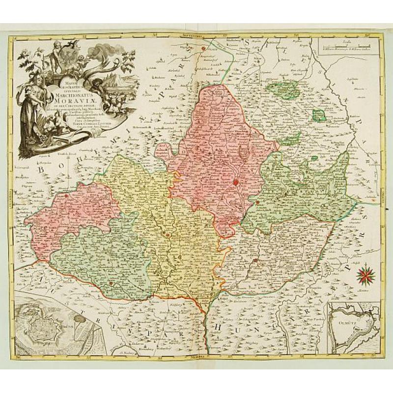 MAPPA GEOGRAPHICA SPECIALIS MARCHIONATUS MORAVIAE IN SEX CIRCULOS DIVISAE?