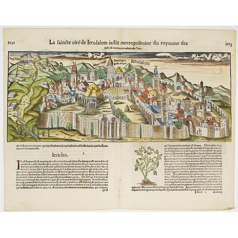 La Sainte cité de Jérusalem jadiz métropolitaine du royaume des juifz...