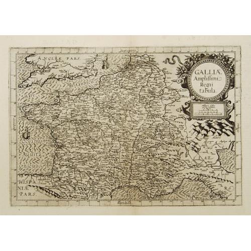 Old map image download for Galliae Amplissimi regni tabula..