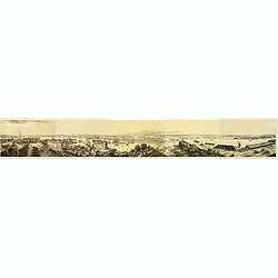 Panorama de Stockholm, Pris de la Coupole de L'Eglise de Skeppsholmen (5 sheets)