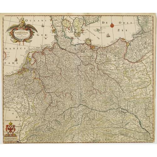 Old map image download for Tabula Germaniae emendata recens. . .