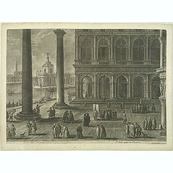 [3 prints]  Veduta della Piazza di S. Marco dall' Orologgio. / Veduta della Piazzetta. / Veduto della Piazza di S. Marco in Venezia.