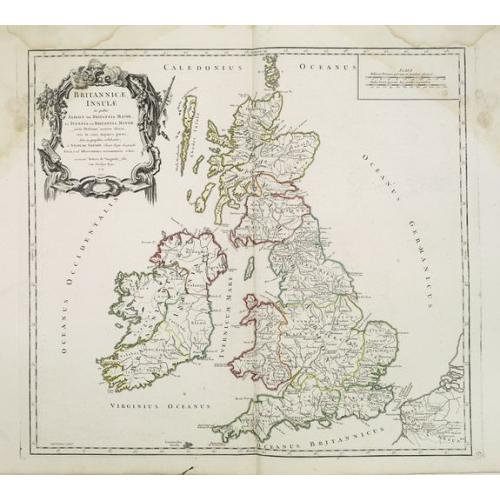 Old map image download for Britannicae, Insulae in quibus Albion sen Britannia Major, . . .