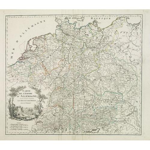 Old map image download for Carte de l'empire d'Allemagne. . .