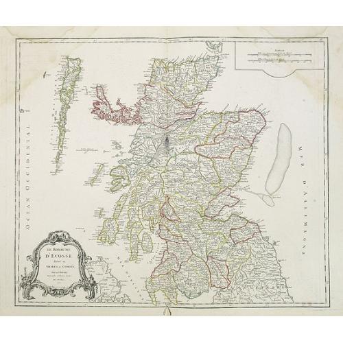 Old map image download for Le Royaume d'Ecosse.