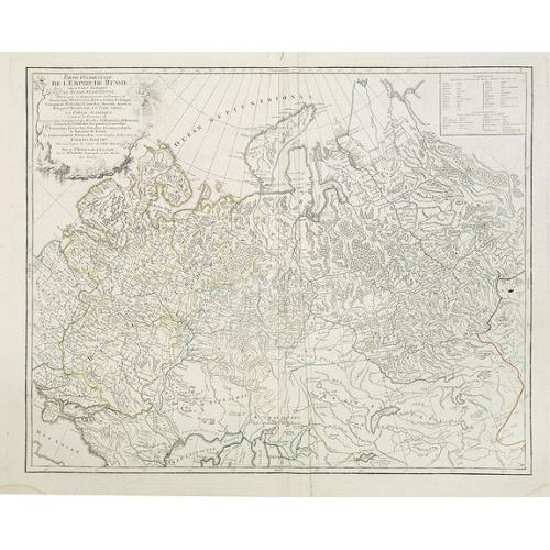 Old map image download for Partie Occidentale de l'Empire de Russie ou se trouve distinguée la Russie Européenne. . .