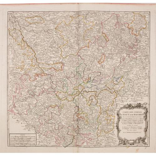 Old map image download for Partie méridionale du cercle de Haute Saxe. . .