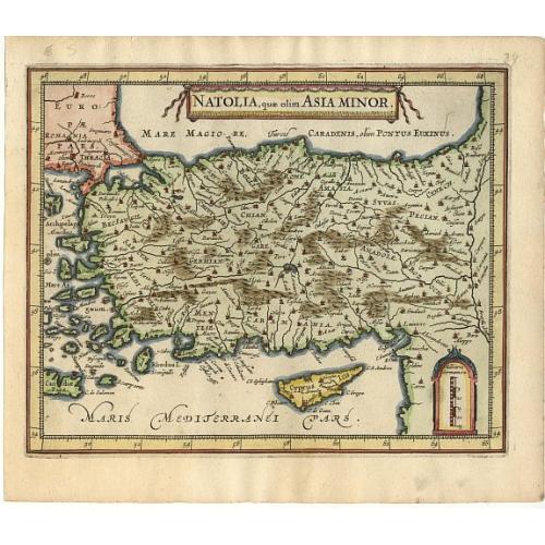 Old map image download for Natolia, Quae olim Asia Minor.