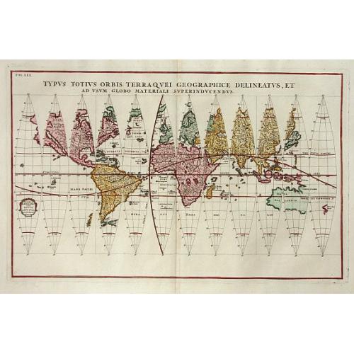 Old map image download for Typus Totius Orbis Terraquei Geographice