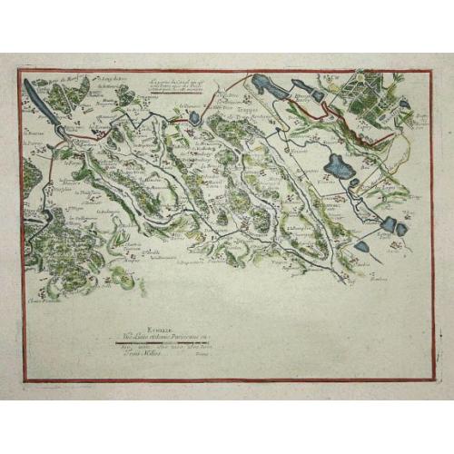 Old map image download for (3 maps) Carte particuliere du Nouveau Canal. Versailles.