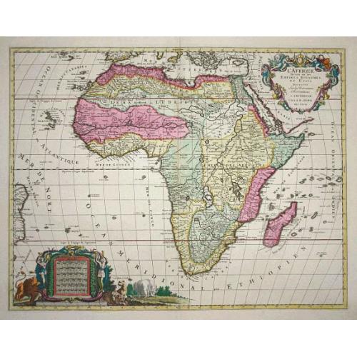 Old map image download for L' Afrique Divisee en ses Empires, Royaumes et Etats