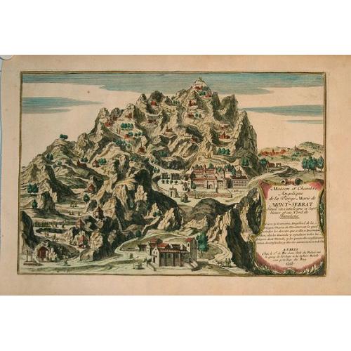 Old map image download for Maison et chambre .. Mont Serrat..Barcelone.