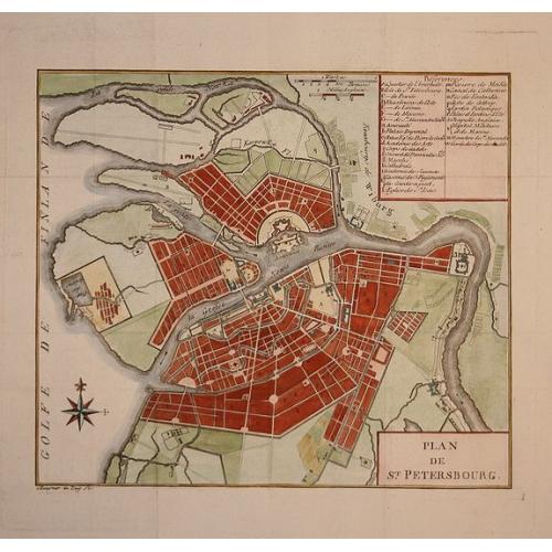 Old map image download for Plan de St. Petersbourg.