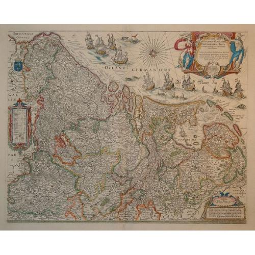 Old map image download for Novus XVII Inferioris Germanie Provinciarum Typus