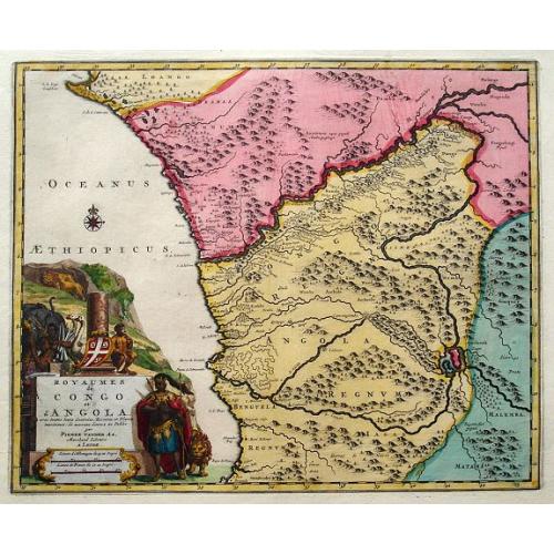 Old map image download for Royaumes de Congo et d'Angola...