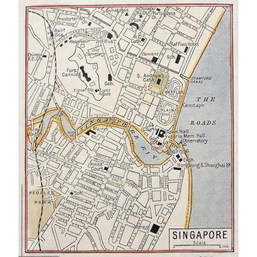 Old map image download for Singapore.