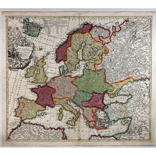 Old map image download for Europa Christiani Orbis Domina In Sua Imperia, Regna et Status. . .