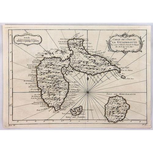 Old map image download for Carte de l'Isle de la Guadeloupe.