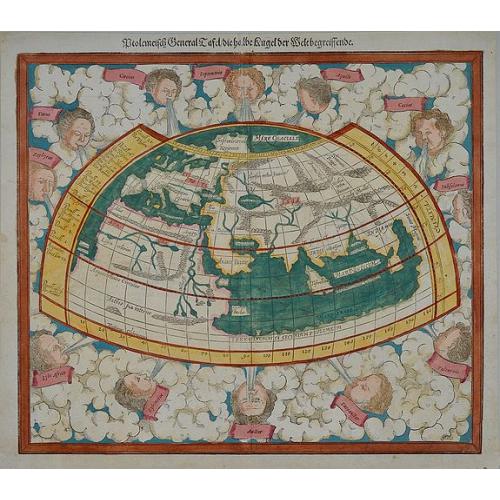 Old map image download for Ptolemeisch General Tafel/die halbe Kugel der Welt begreissende.