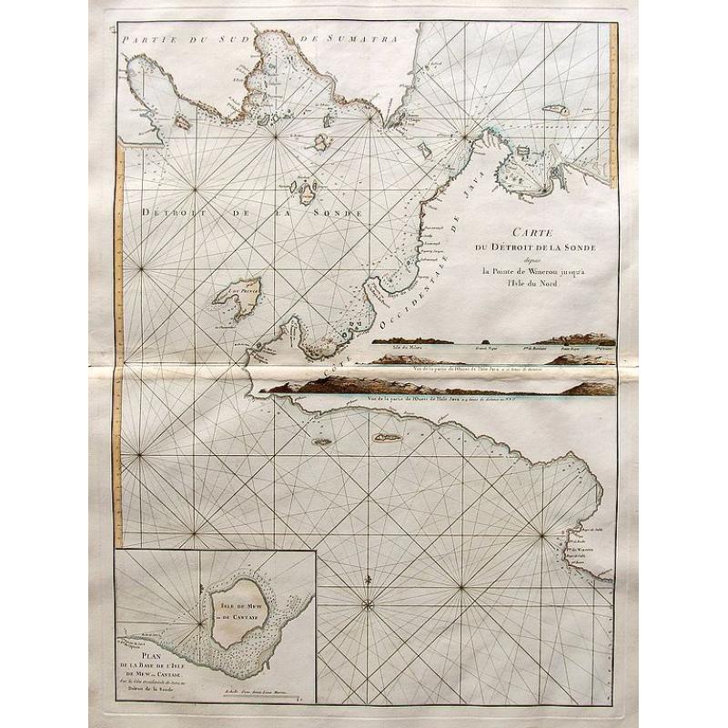 Carte du Détroit de la Sonde depuis la Pointe de Winerou jusqu'à l'Isle du Nord.