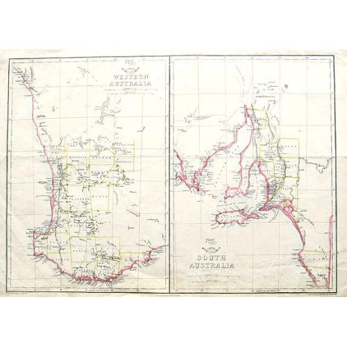 Old map image download for Western Australia; South Australia;