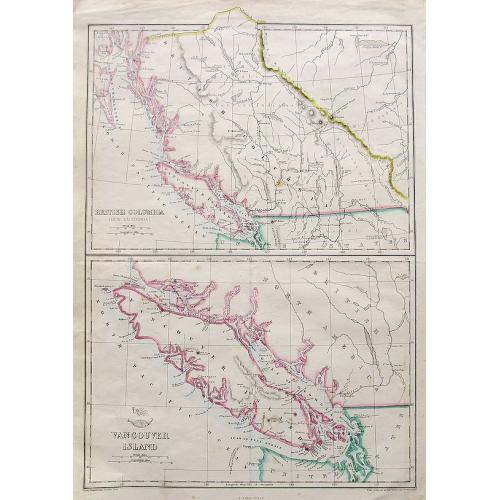 Old map image download for British Columbia (New Caledonia); Vancouver Island;