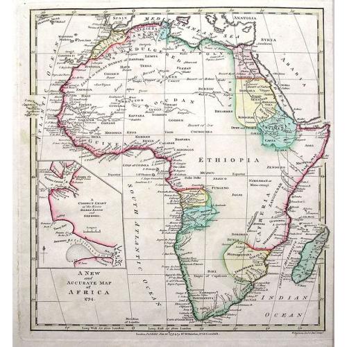 Old map image download for A New and Accurate Map of Africa.