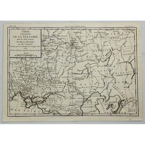 Old map image download for Carte d'Une Partie de la Tartarie Vers le sud Ouest et de la Russie ou des Contrees & Carte de la PARTIE Meridionale de la Tartarie.