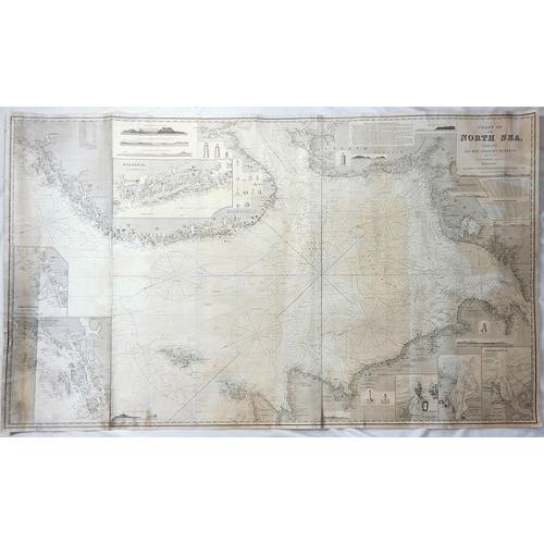 Old map image download for Chart of the North Sea Comprising All the Modern Surveys Drawn by J.S. Hobbs.