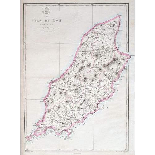 Old map image download for The Isle of Man.