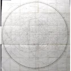 Image download for Stereographischer Entwurf des Gestirnten Himmels vom Nordpol bis zum 38sten Grad südlicher Abweichung.