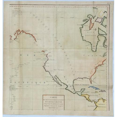 Old map image download for Carte des Declinaisons et Incluinaisons de Laiguille Aimantee. . .