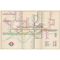 1953 Harry Beck London Underground map. 