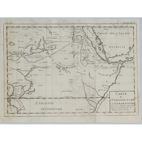 Old map image download for Carte de L'Ethiopie et de la Garamandtide.