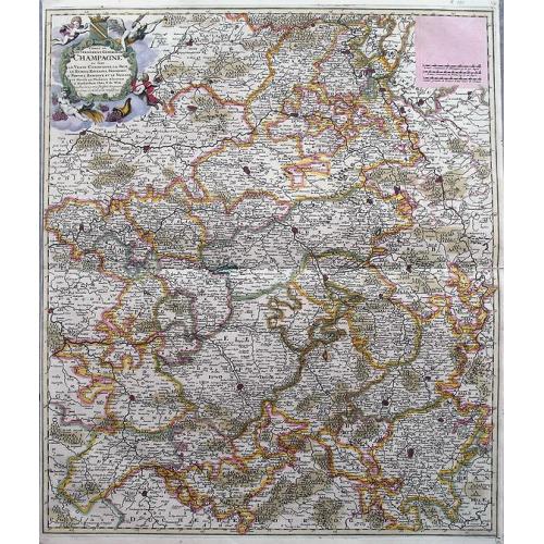 Old map image download for Comté et Gouvernement general de Champagne ou sont la Vraye Champagne, la Brie, le Remois, Retelois, Senonois, la Pertois, Bassigny. . . 