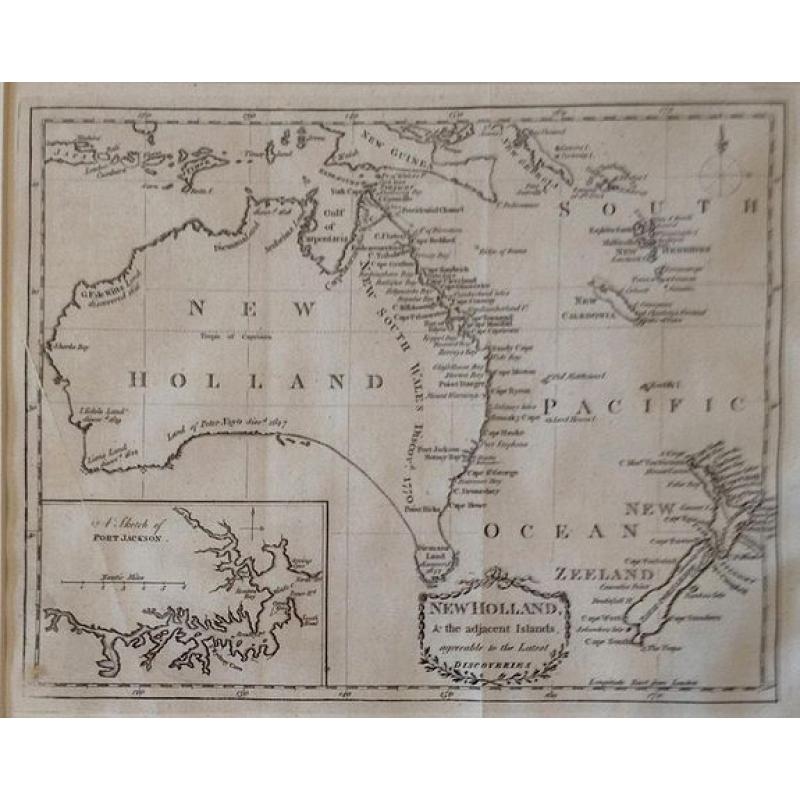 New Holland & the adjacent Islands , agreeable to the Latest Discoveries.